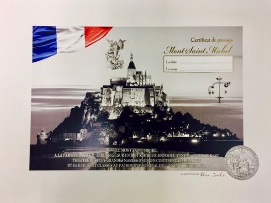 世界遺産モンサンミッシェル　結婚承認証発行サービス ＜日本語／現地集合・解散＞