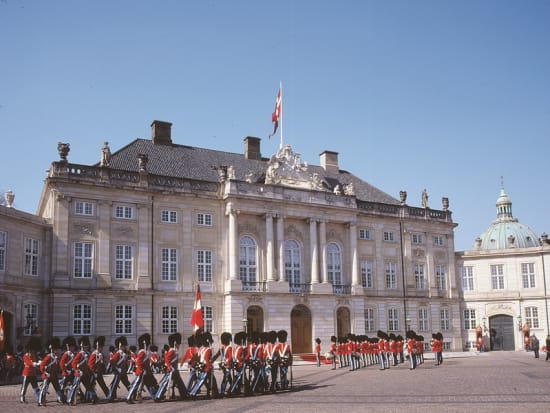 Copenhagen, Amalienborg, changing of the guard