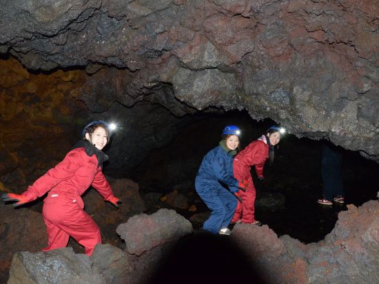 青木ヶ原樹海半日トレッキングツアー 幻想的な樹海散策と氷の世界が広がる富士山麓の溶岩洞窟探検！＜午前・午後／河口湖駅・河口湖ホテル送迎／富士河口湖町＞
