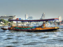 Traditional Longtail boat in Chao Phraya River