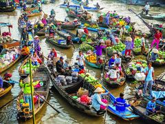 Cai Rang floating market mekong delta