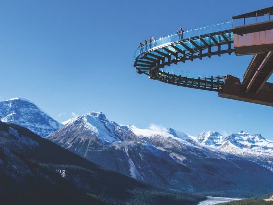 世界遺産カナディアンロッキー コロンビア大氷原1日観光ツアー　雪上車＆スカイウォーク＆クロウフット氷河＆ボウ湖 ＜5～10月／昼食付き／英語ガイド＞