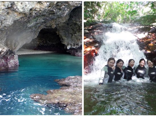 石垣島 青の洞窟シュノーケル＆渓流滝遊び　自然の恵みを感じるアクティビティーツアー＜石垣島＞