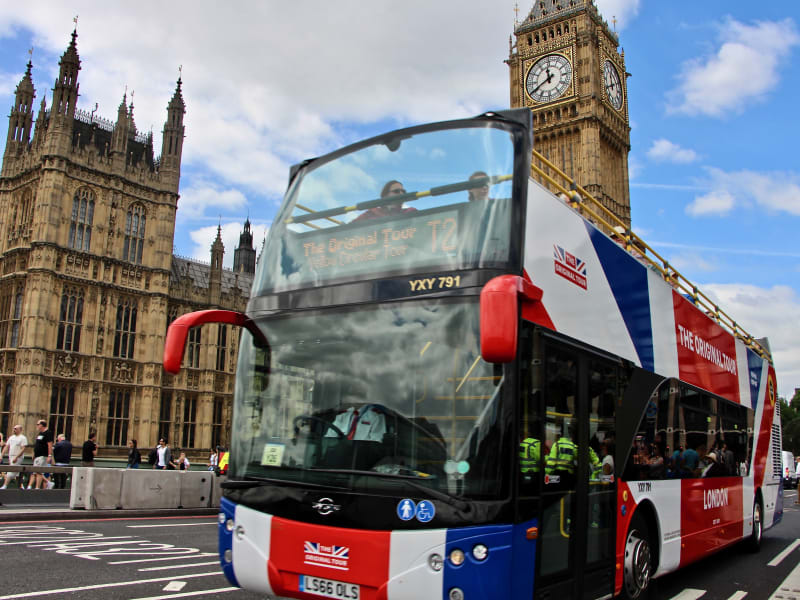 London Bus front, Big Ben