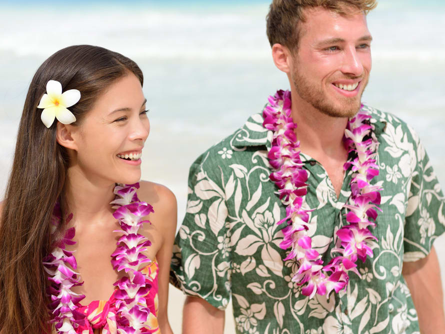 1 x Hawaiian Fancy Dress Lei Necklace 60 Flowers, 25 - Fry's Food Stores