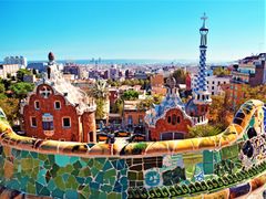 Panoramic view of Park Guell