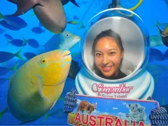 Seawalker underwater helmet diving green island