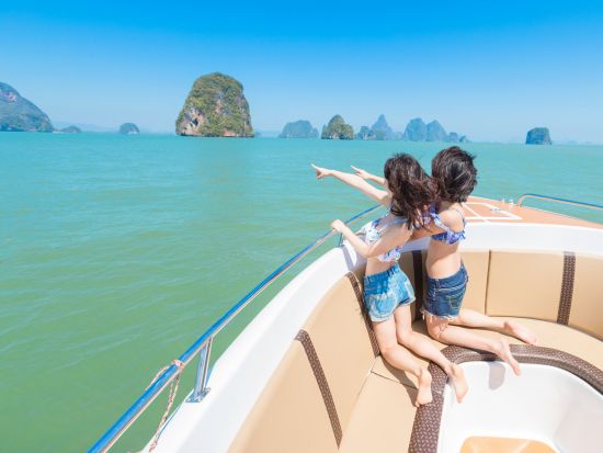 【アイランドホッピング】スピードボートでパンガー湾4島めぐり カヌー＋洞窟探検＋水上集落＋ビーチでバカンス＜ホテル送迎／貸切プラン有＞ ※前日夜まで予約可