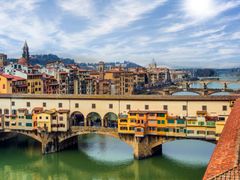 Florence, Italy, Bridge, Skyline