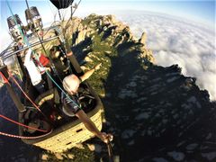 spain, catalonia, montserrat, hot air, balloon