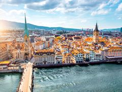 Switzerland, Zurich, Fraumunster Church