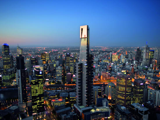 melbourne eureka skydeck 88 night view of the city