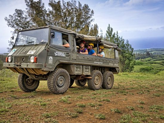ハワイ島　ハイキング＆オフロードドライブ　滝遊びもあり ＜1日／昼食付／英語ガイド＞