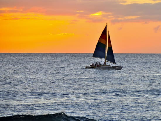 sunset catamaran cruise oahu