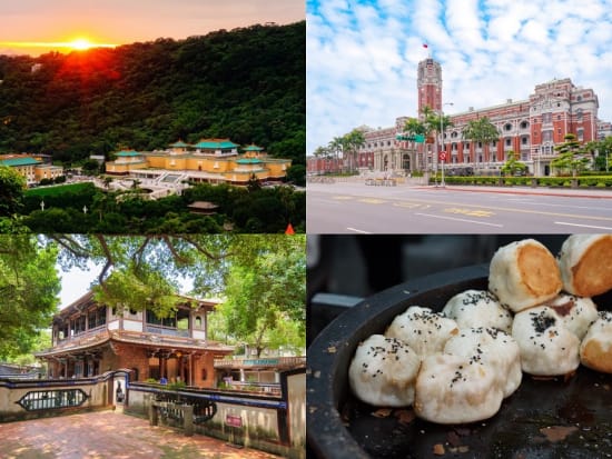台北の魅力を凝縮 文化と食の7つの名所を巡る1日ツアー ＜日本語ガイド／士林夜市の最寄り駅で解散／ホテルお迎え付き＞