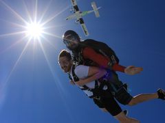Tandem skydiving at Skydive Dubai Palm dropzone26