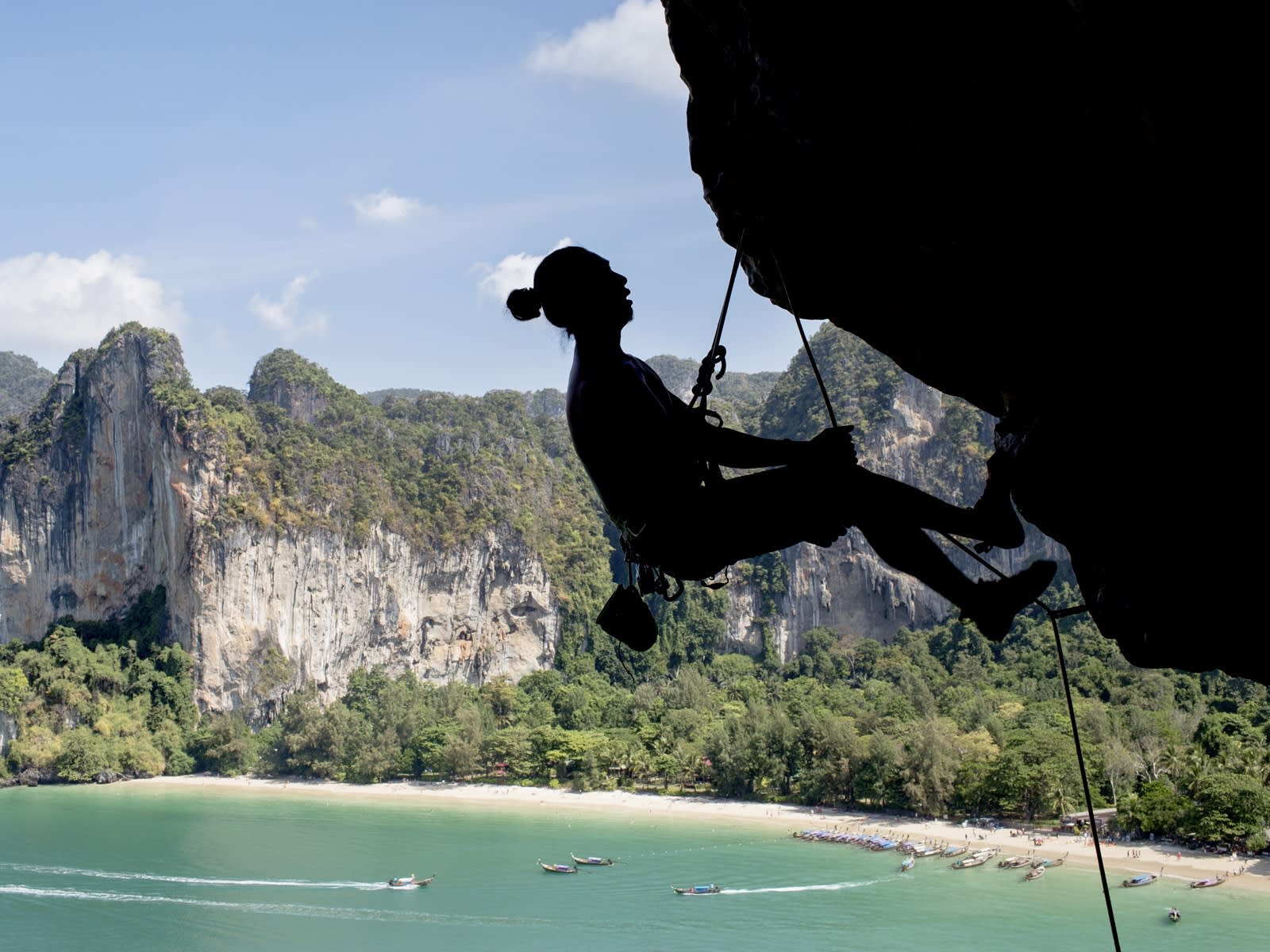 Rock Climbing at Railay Beach Krabi