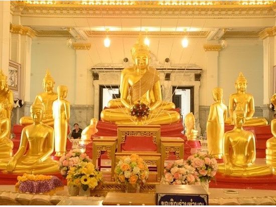 【貸切】バンコクフォトジェニック半日観光ツアー ピンクのガネーシャ＋ワットソートン＋バンパコン川の遊覧＜午前・午後／日本語／往復送迎／空港送迎可＞