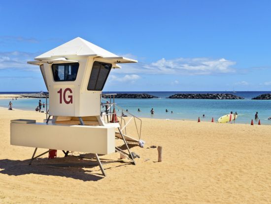 ビーチシュノーケリング　波が穏やかな浅瀬のマジックアイランドのラグーンで初心者やお子様でも安心！英語ガイドのサポート付き　写真＆動画無料＜1時間／アラモアナ＞