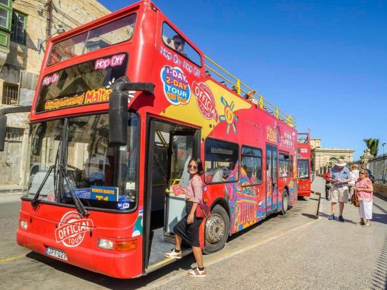 マルタ 乗り降り自由オープントップバス　チケット事前予約 ＜日本語オーディオガイド＞