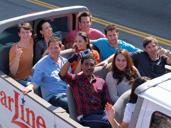 Open-top Starline Movie Stars Homes Tour Bus