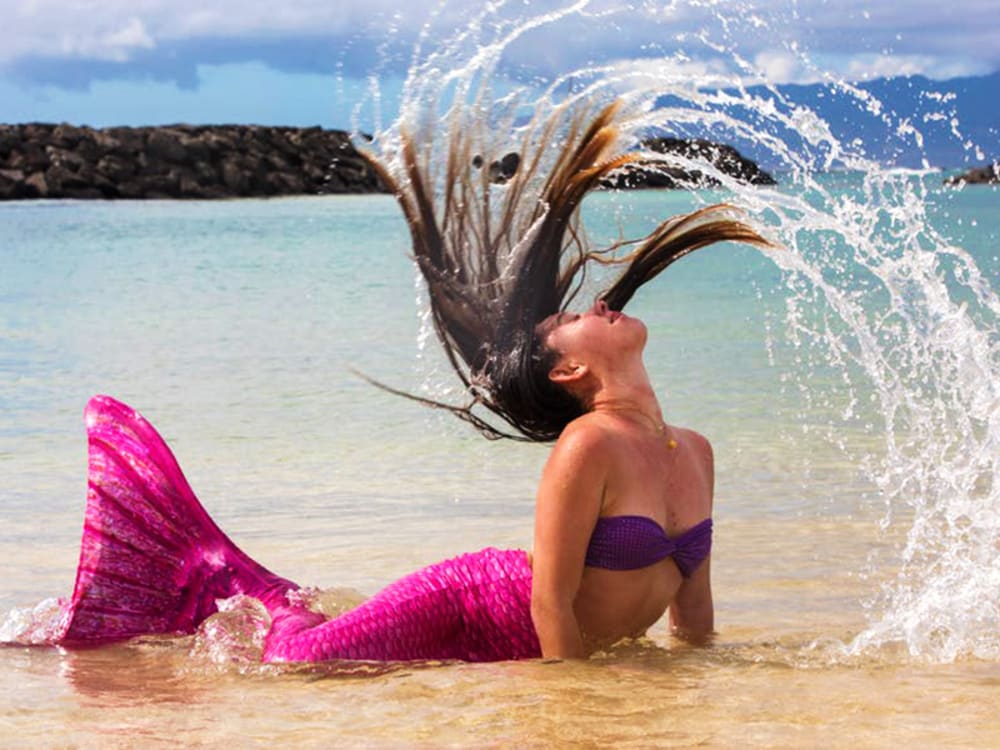Waikiki Mermaid Photoshoot & Swim Tour at the Magic Island Lagoon