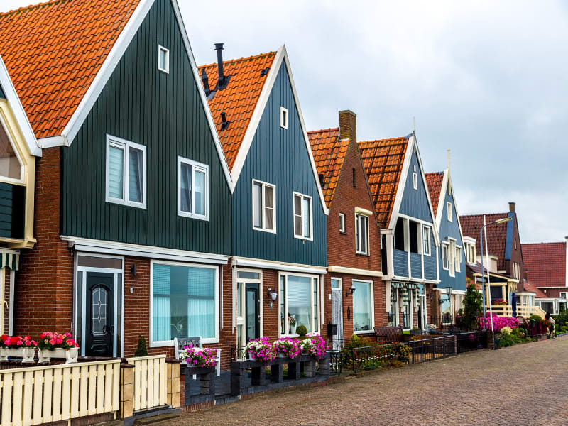 Netherlands_Holland_Volendam_Houses