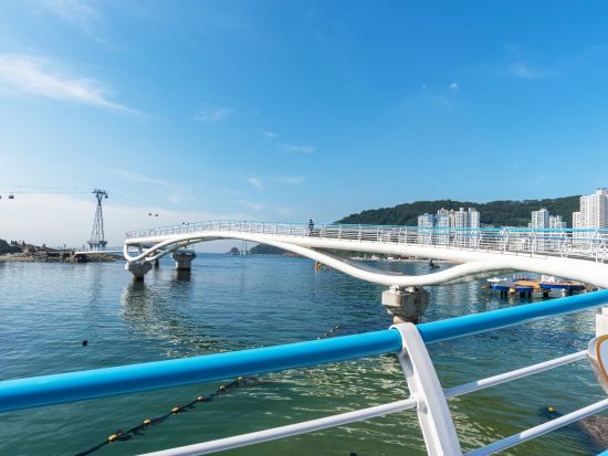 釜山市内半日観光ツアー　午前中にサクッと観光！松島海上ケーブルカー＋チャガルチ市場＋BIFF広場＋南浦洞　ミルミョン（冷麺）と餃子ランチ付＜午前／日本語ガイド＞