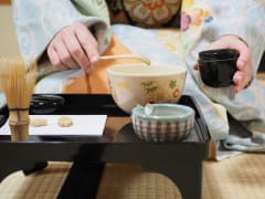 Matcha tea ceremony with a maiko
