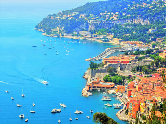 Panoramic view of Cote d'Azur