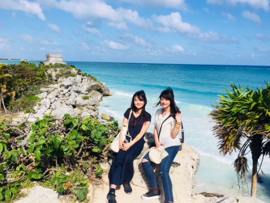 【完全貸切】絶景フォトジェニックツアー　グランセノーテ＆トゥルム遺跡＆プラヤデルカルメン　GoProレンタル付き＜日本語ガイド／朝・昼食付／カンクン発＞