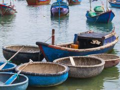 Vietnam traditional basket boat