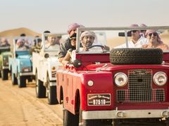 UAE_Dubai_Vintage 1950’s Land Rover Bedouin Camp