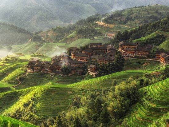 世界の棚田の冠！龍脊棚田＋ヤオ族の部落訪問付き 1日観光ツアー＜貸切チャーター／日本語ガイド／昼食付き／桂林発＞