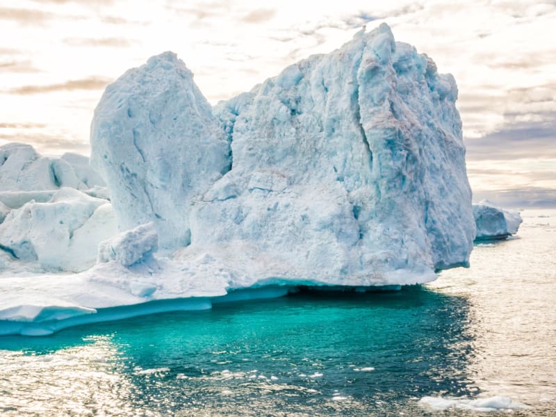 Giant iceberg adrift in the Ilulissat ice fjord