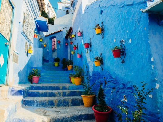 【カサブランカ発着 モロッコ1泊2日】青い街シャウエン　到着後は自分のペースで観光＜英語＞