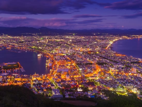 Night view of the city from Mt. Hakodate