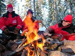 Finland Saariselka Camp Fire