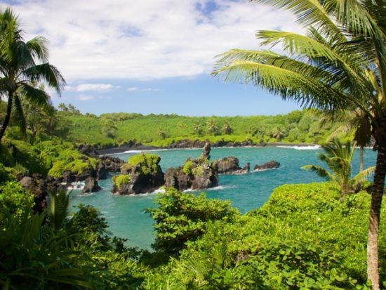  マウイ島観光ツアー 天国のハナ　リムジンバスでマウイの大自然と歴史を感じる＜1日／英語ガイド／朝・昼食付＞ 