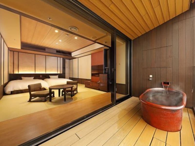Hakone Kowakien Ten-yu room with open-air bath
