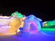 Entrance to an ice cave installation in Sapporo
