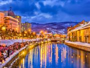 Otaru Canal Town in winter