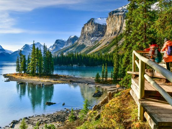 ジャスパー国立公園　マリーン渓谷ツアー ＜5～10月／英語ガイド／ジャスパー発＞