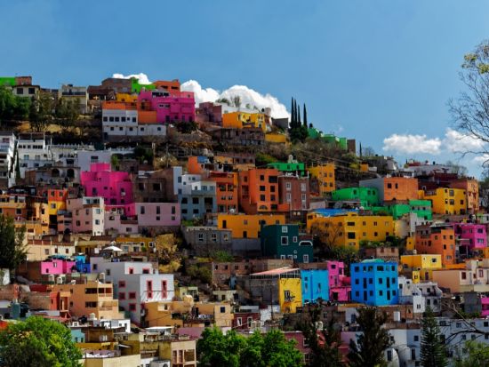 世界遺産グアナファト AEROMEXICOで行く日帰り自由行動ツアー＜混載／1日／航空券付／スペイン語ドライバー現地送迎／メキシコシティ発＞
