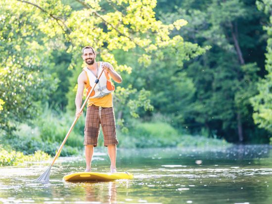 SUP（スタンドアップパドル）体験　ノースショア（ハレイワ）の川と海でウミガメウォッチング　サンセットタイムも選べる byシー＆ボードスポーツハワイ