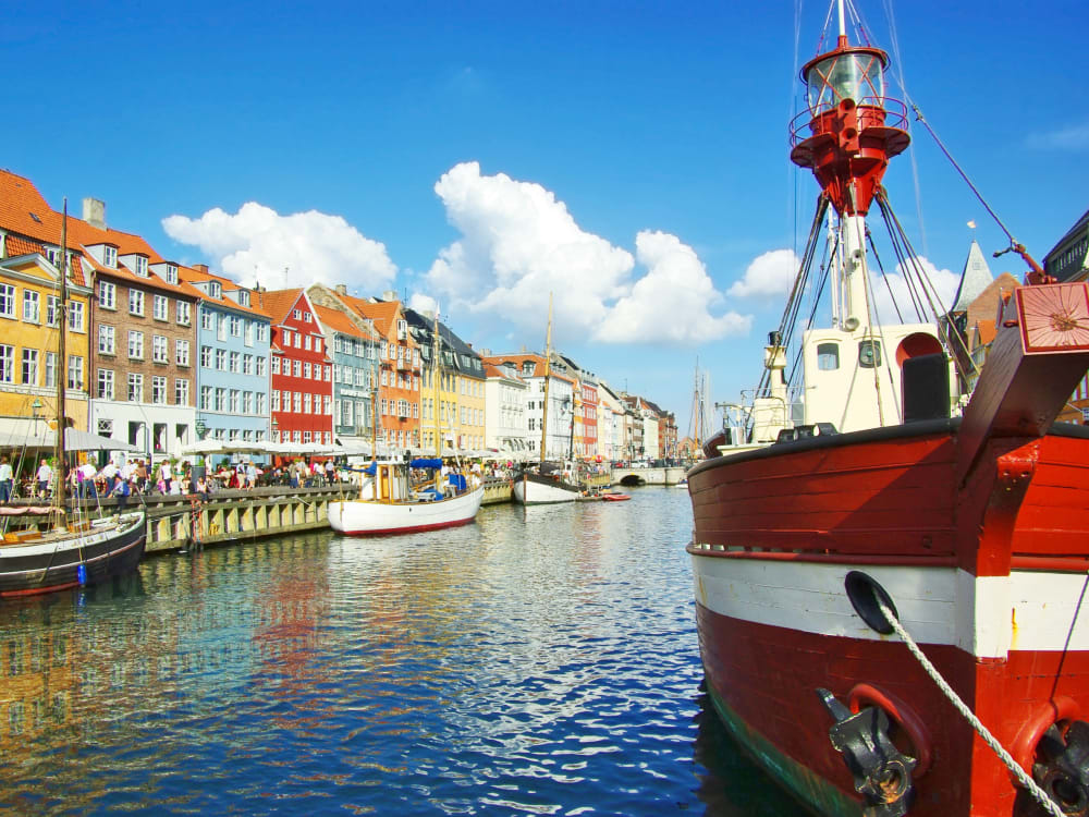 Denmark, Copenhagen, nyhavn new harbor