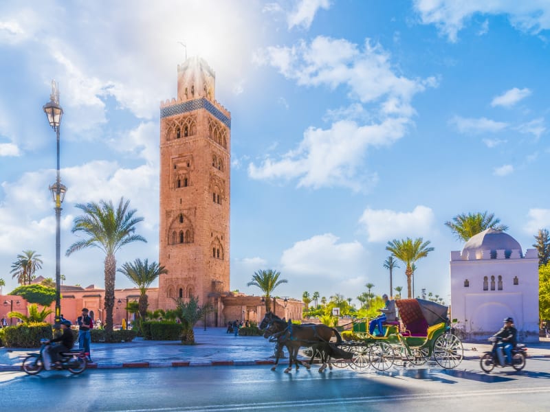 Morocco_Marrakesh_Koutoubia_Mosque_Minaret_shutterstock_757305544