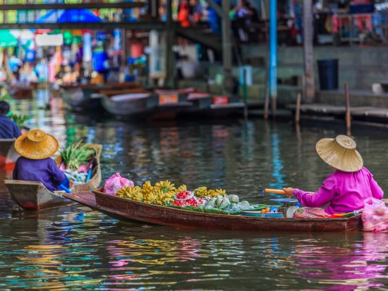 ダムヌンサドゥアク水上マーケット半日観光ツアー ＜午前／日本語ガイド＞