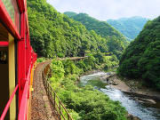 Japan_Kyoto_Arashiyama_Romantic_Train_Sagano_Scenery_shutterstock_56484667