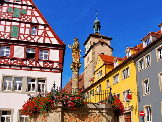 Rothenburg, Germany, timbered houses, Seelhouse